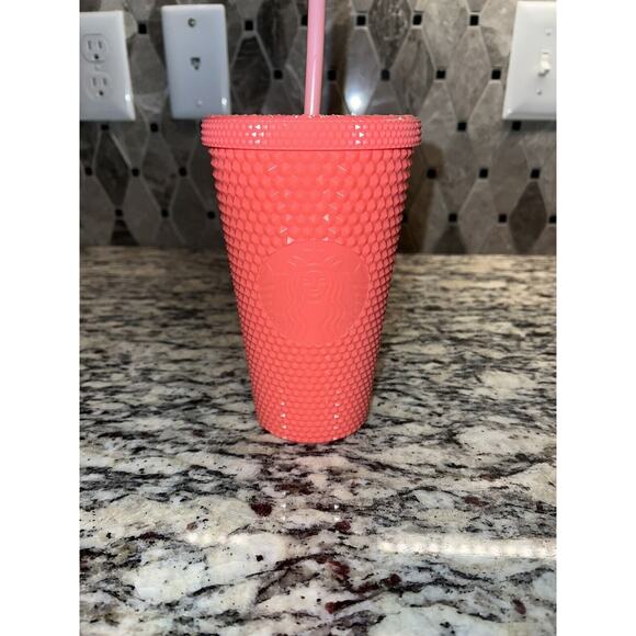 Starbucks Dragon Fruit Pink Studded Tumbler Grande 16 Oz Cold Cup 2022 - Picture 3 of 11